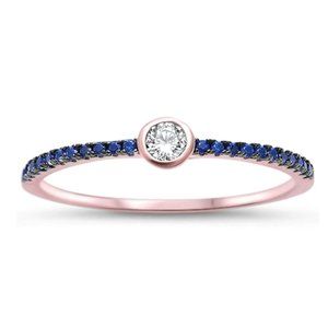 Rose Gold Sapphire Ring